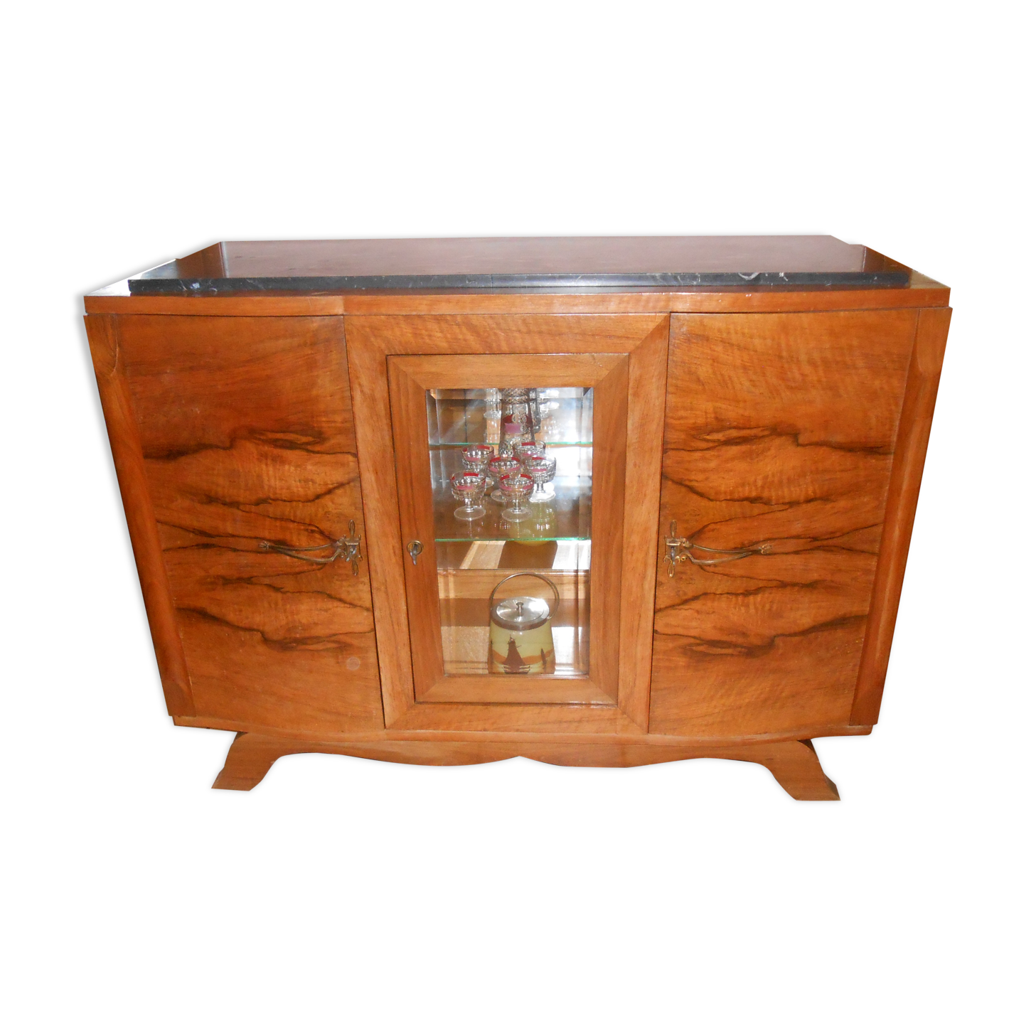 Art deco buffet on marble