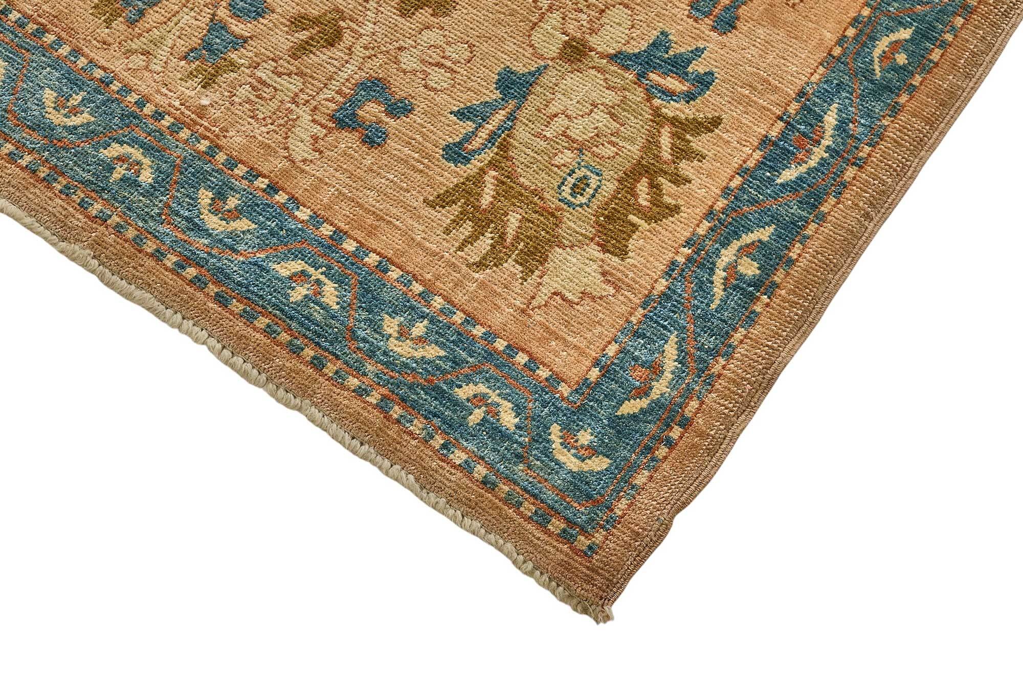 Turkish Handknotted Wool Oushak Rug 282 cm x 370 cm