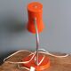 Lampe de bureau flexible années 70 orange