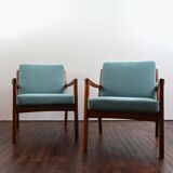 Set of Senator armchairs in rosewood designed by Ole Wanscher