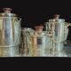 Art Deco coffee and tea service, silversmith Noël Collet, 1930s, 5 pieces.