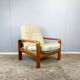 Seating set by Dyrlund, teak and leather, 1960s