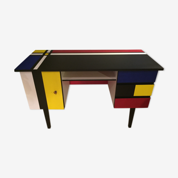 Mondrian modernist desk