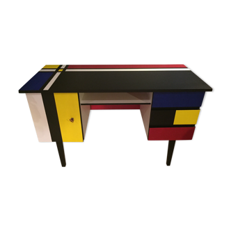 Mondrian modernist desk