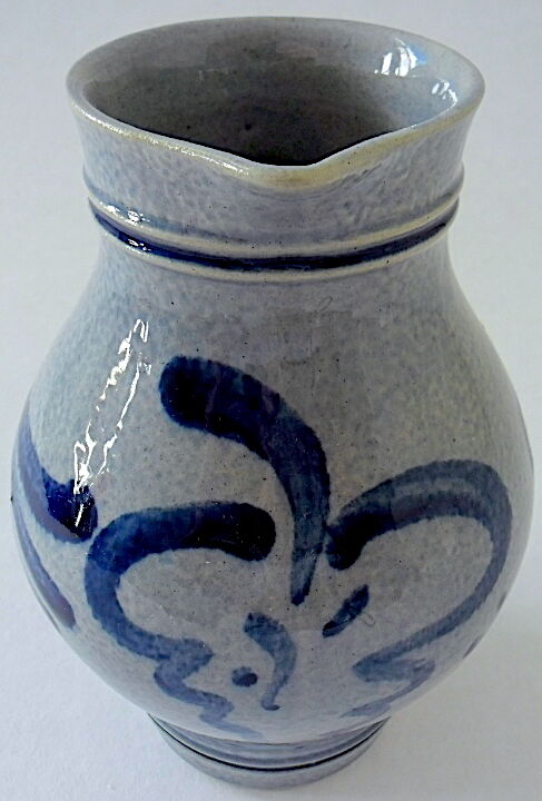 German salt sandstone pitcher decorated with stylized pampres