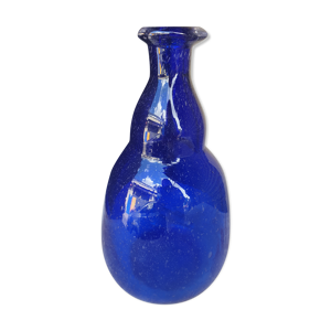 vase bleu jas verrerie