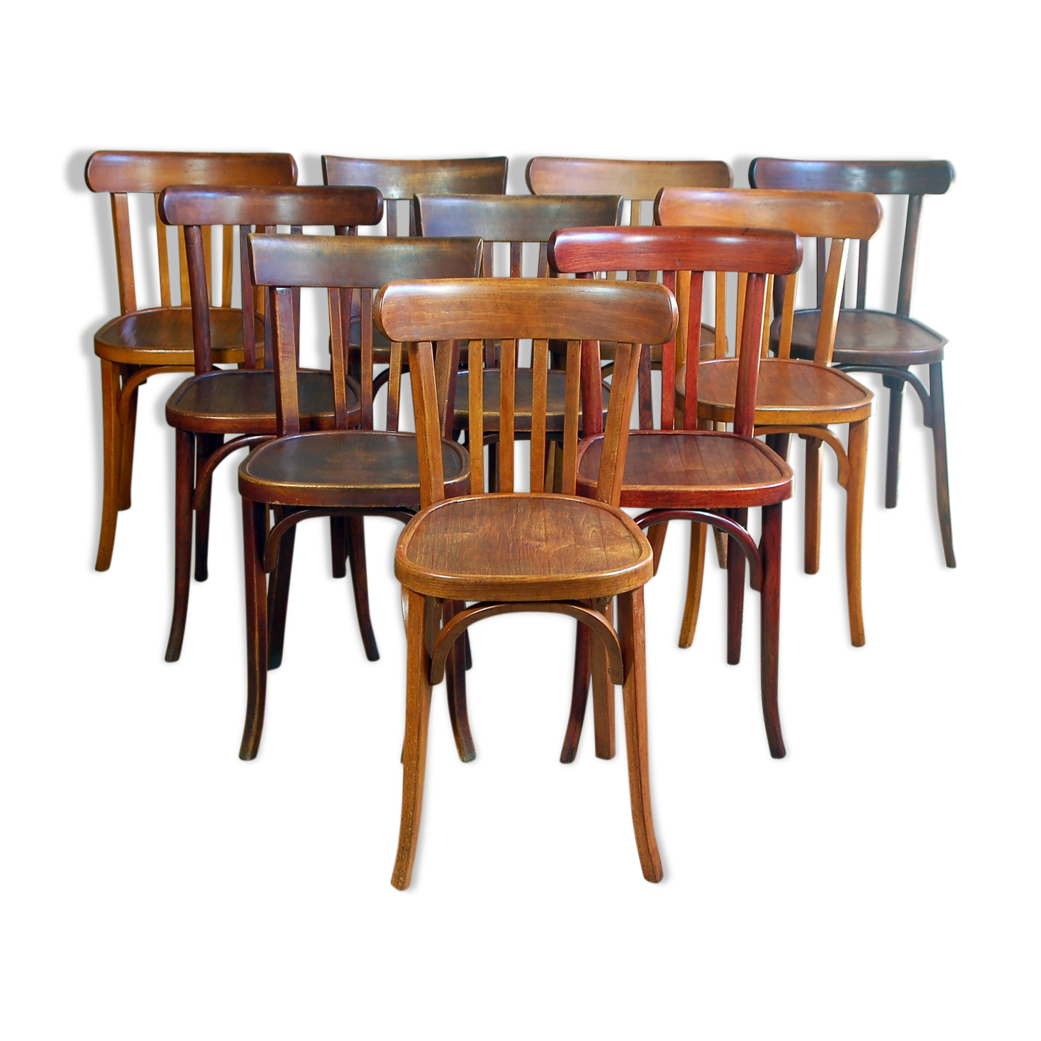 Lot 10 bistro chairs BAUMANN and CODINA 30-50