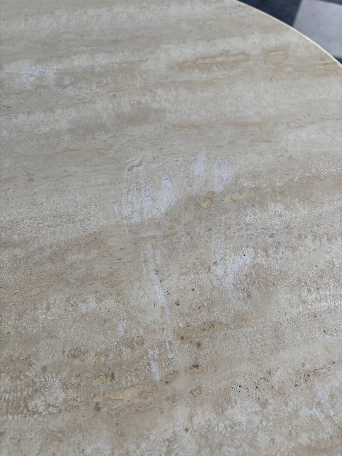 Vintage travertine coffee table