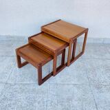 Teak nesting coffee table