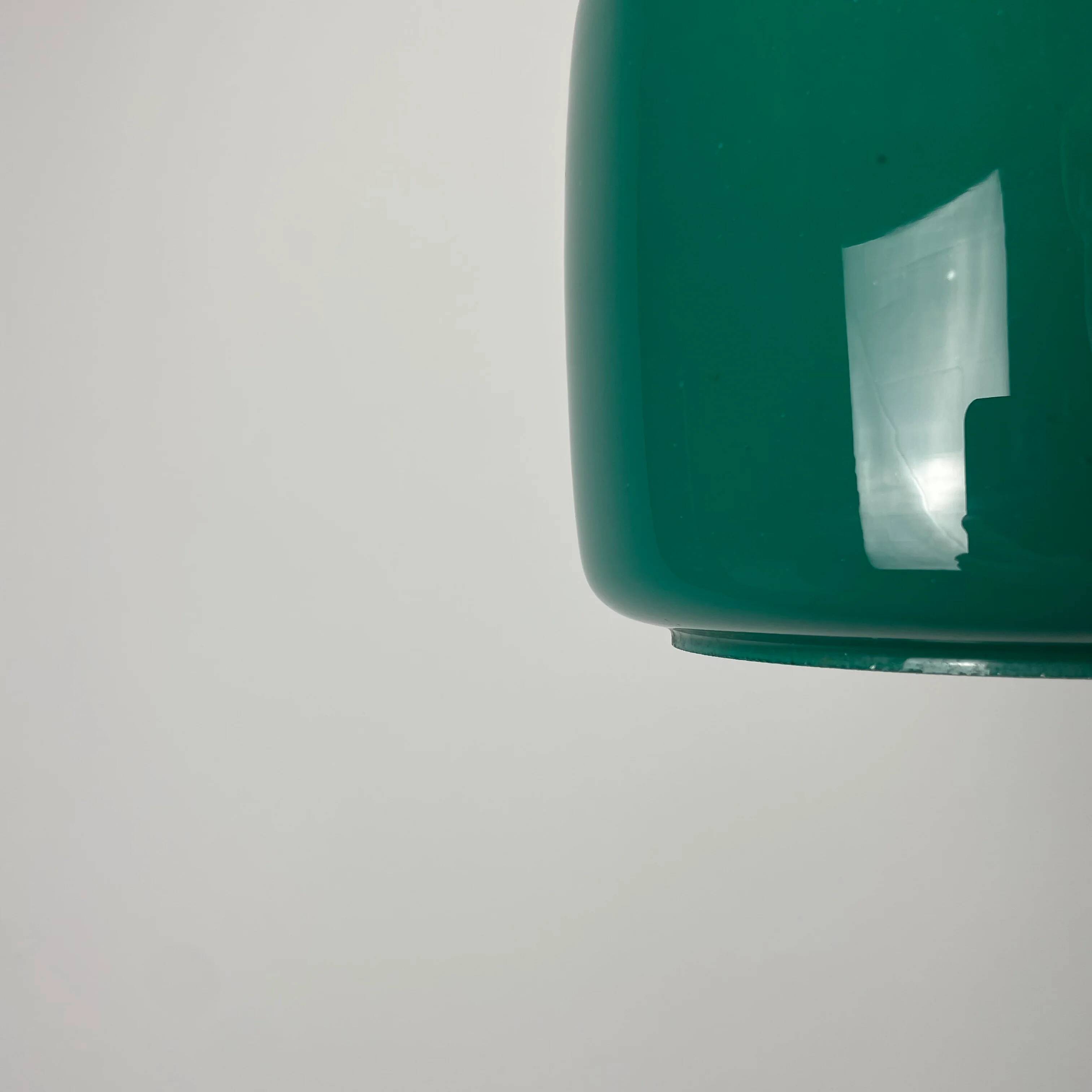 Rare green galaxy glass suspension light by Peill and Putzler 1960