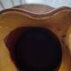 Large vintage enamelled terracotta pitcher