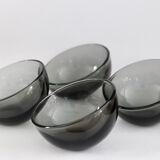 Smoked glass cups La Rochère