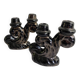 Pair of Vallauris iridescent ceramic candle holders