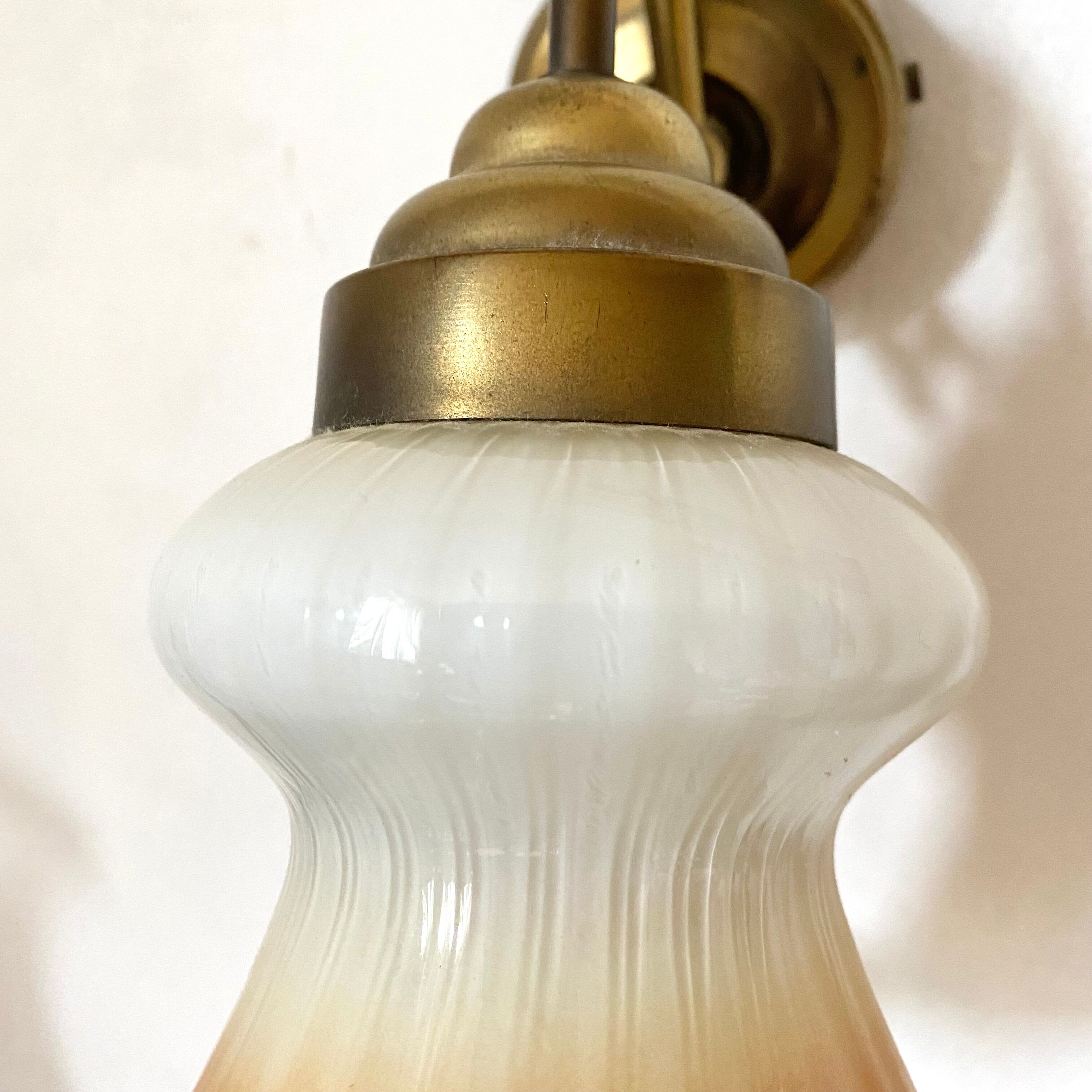 Pair of tulip sconces