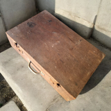Vintage wooden crate suitcase
