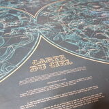 Map of the ancient sky edition of the 1972 IGN depicting the starry celestial sphere