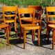 6 chairs bistro Horgen-Glarus Switzerland 30s-50s