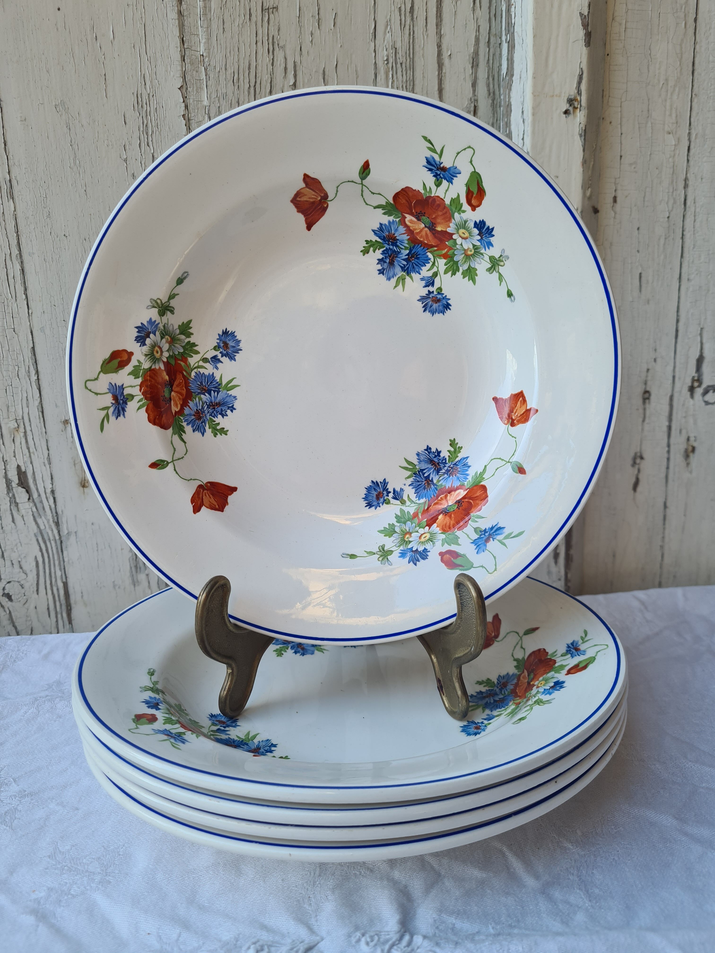 Salins poppy 5 hollow plates