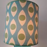 Ceramic laying lamp and lampshade colored patterns