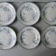 Set of 6 flat plates Roscoff, Choisy king The King Boulenger Iron land