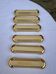 Vintage Art Deco Knife Rest – Cream Beige Ceramic with Gold Trim