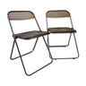 Set of 2 folding chairs "Pila" Castelli for Piretti 1970