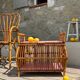 Coffre rotin vintage