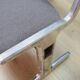 Grey aluminium bench, Danish design, 1960s, production: Denmark
