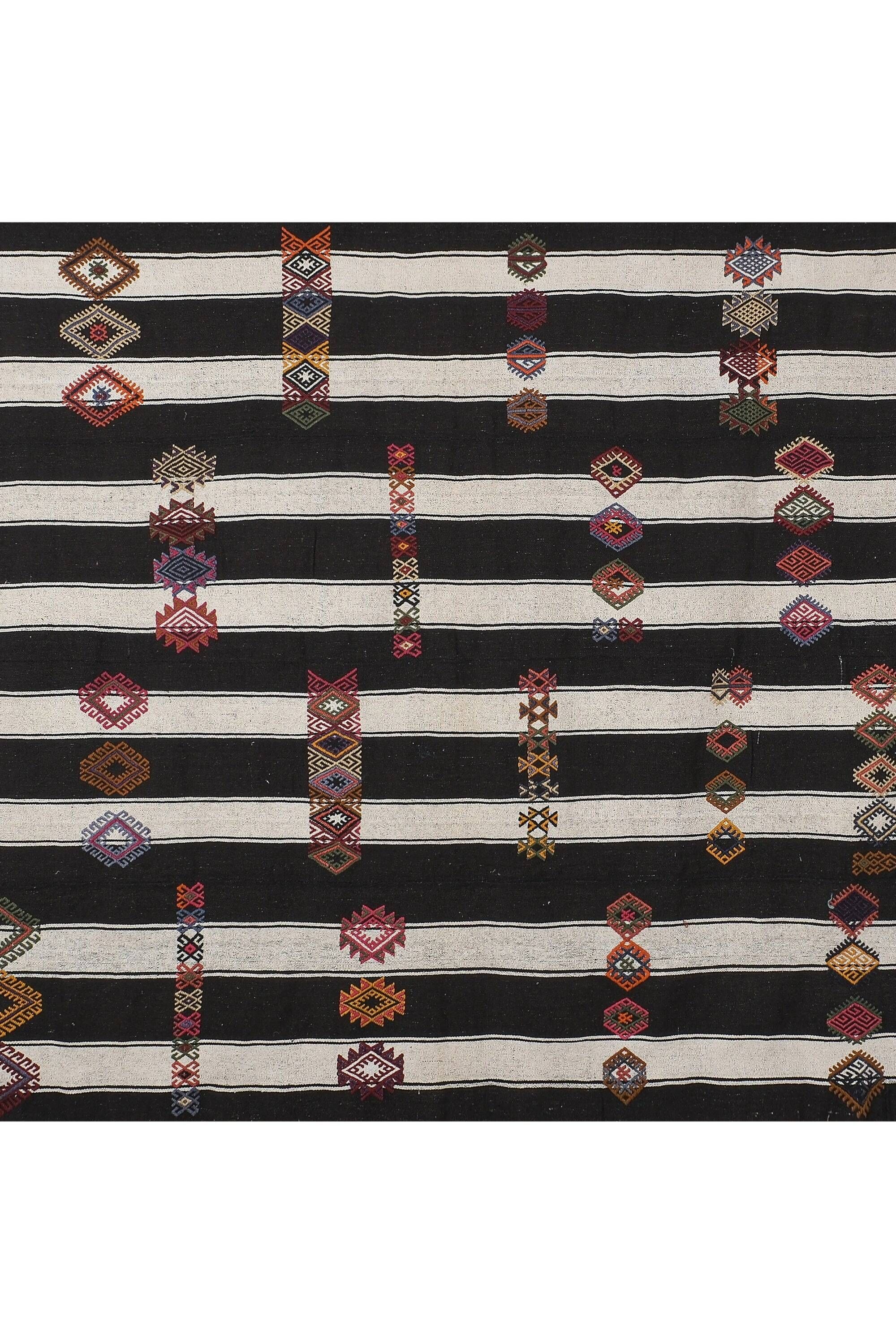Tapis Kilim turc vintage tissé main