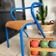 Chaise écolier enfant vintage