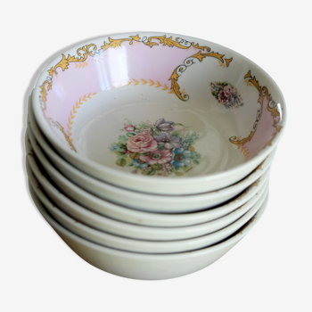 Set of 6 bowls / cups in Italian porcelain