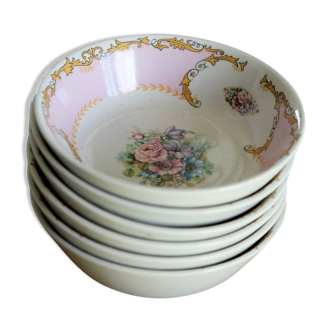 Set of 6 bowls / cups in Italian porcelain