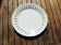Old ceramic plate badonviller – black & yellow pattern