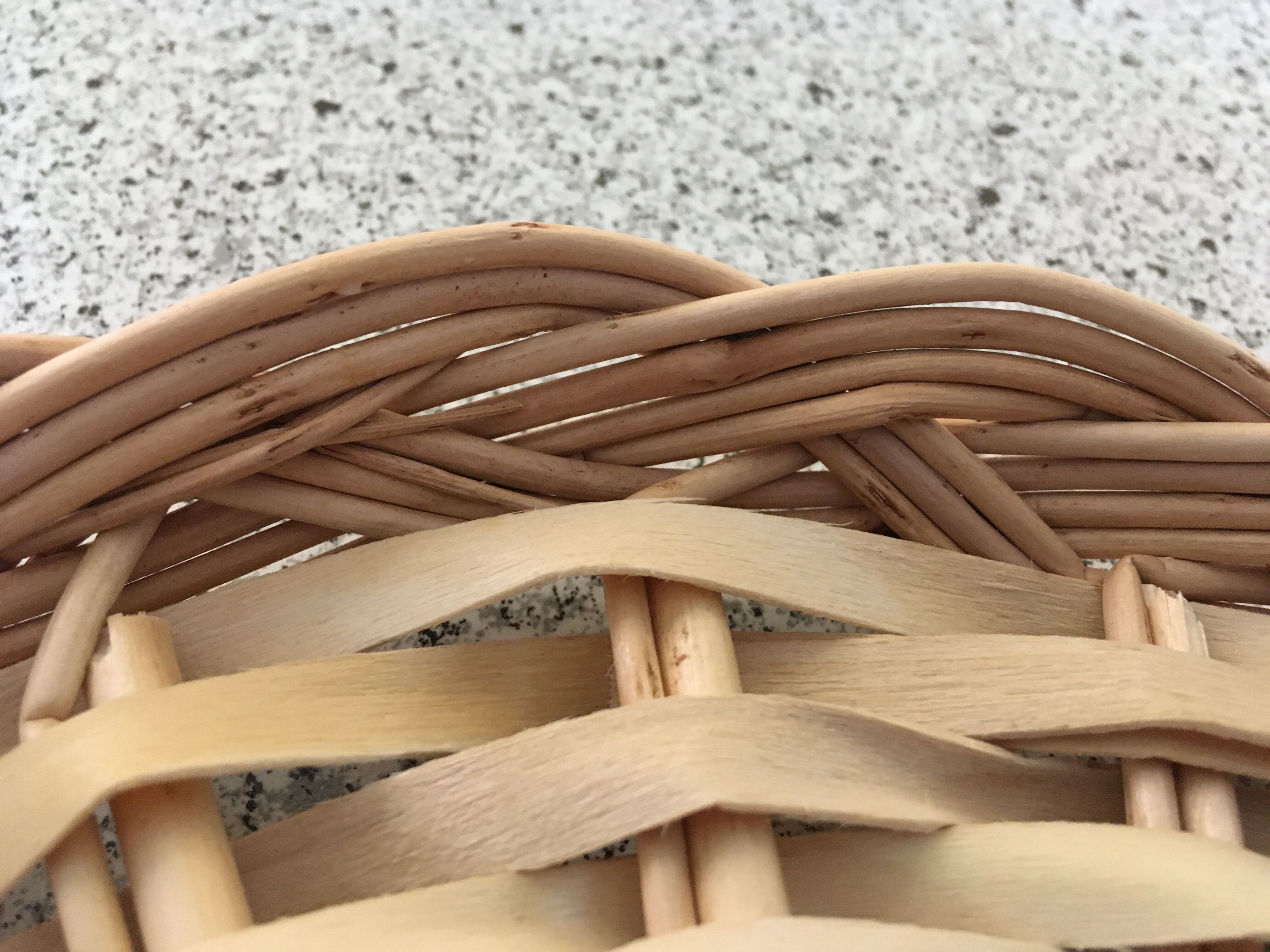 Cheese platter or vintage wicker cake dish