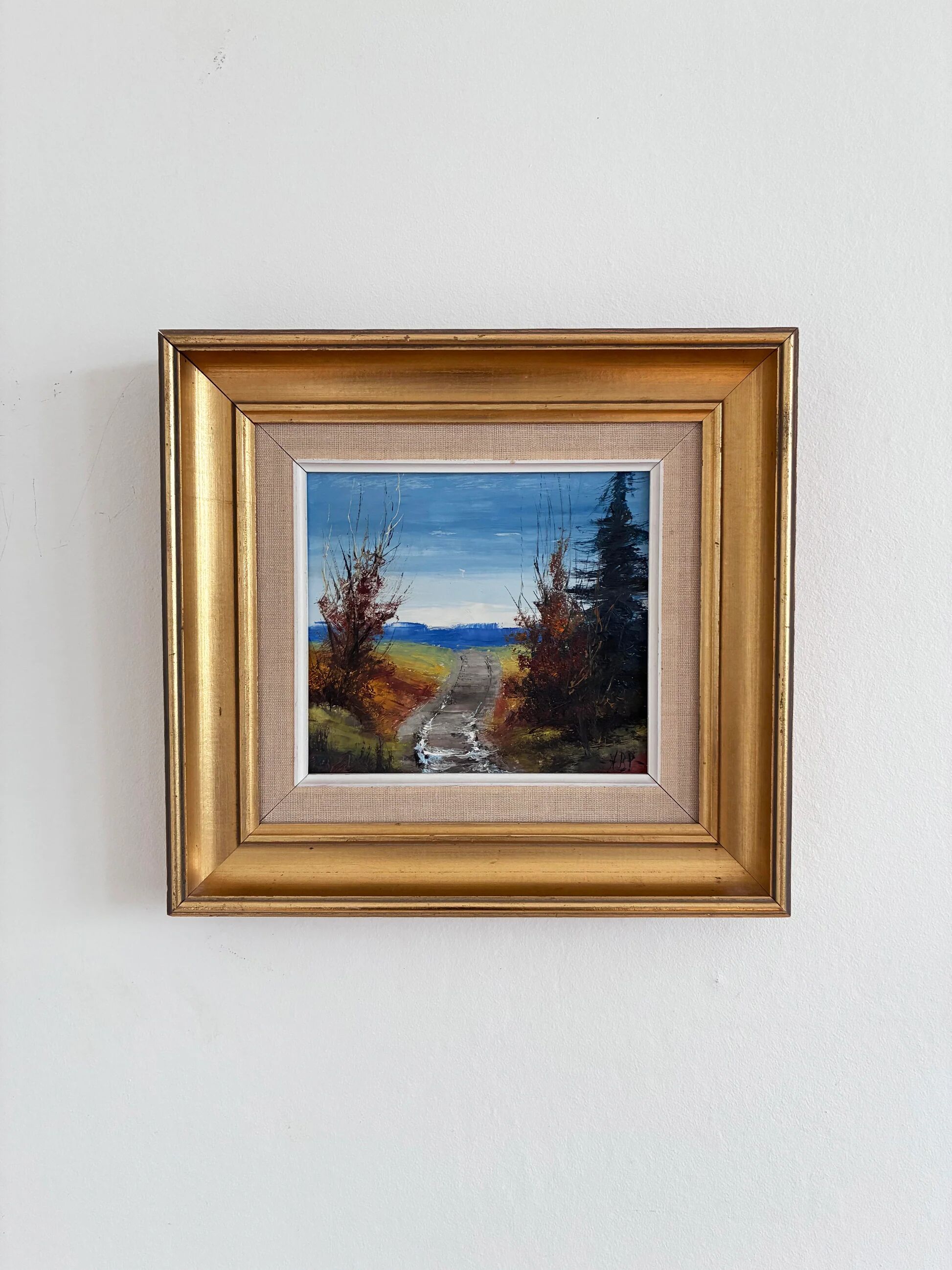 Vintage original landscape oil painting