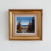 Vintage original landscape oil painting