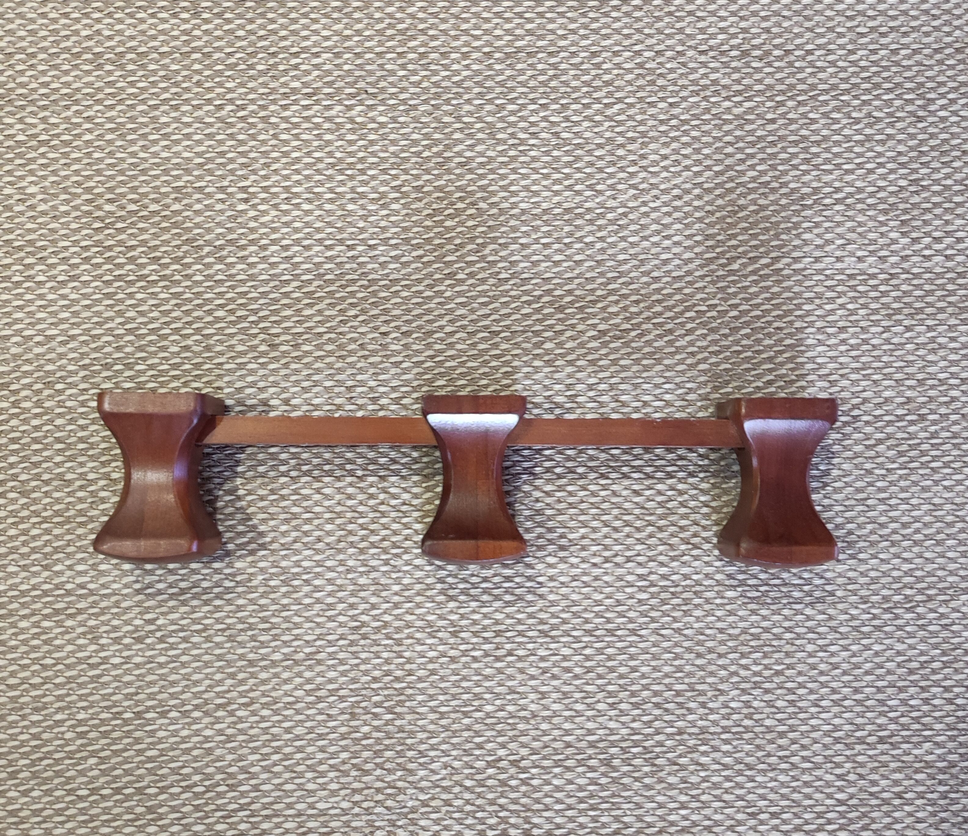 Scandinavian style wooden coat rack