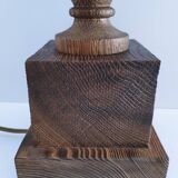 XL turned solid wood lamp base H.45.5 cm