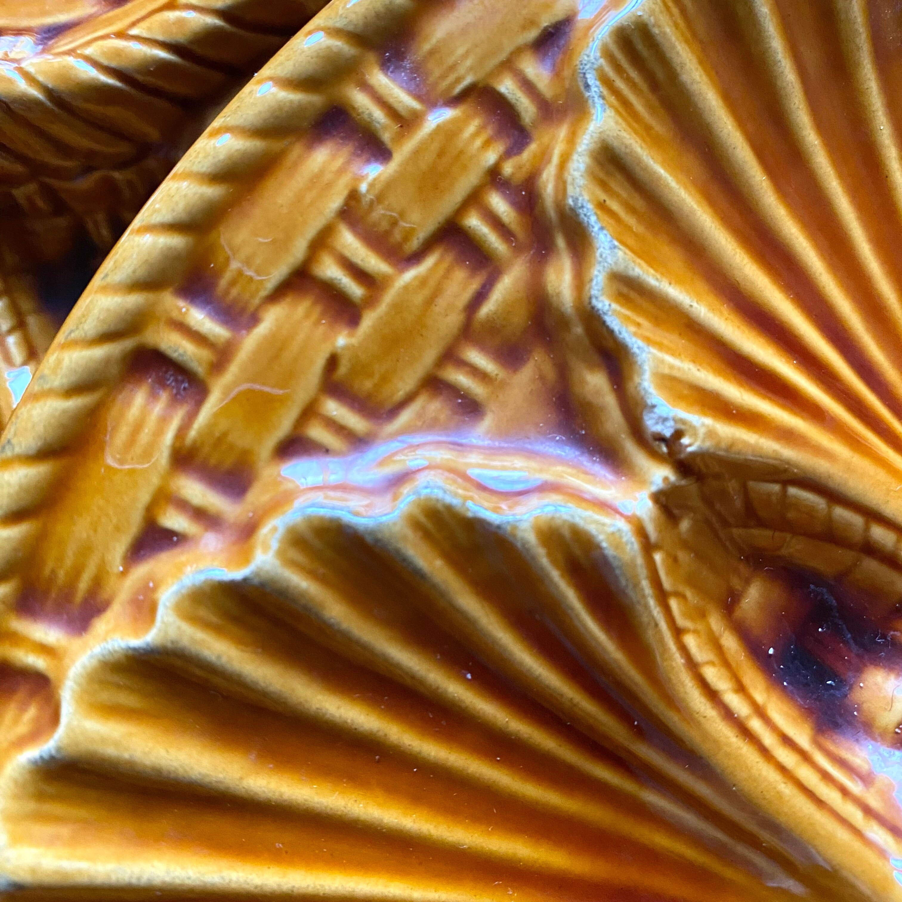 Vintage ceramic oyster plates x 12