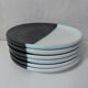 6 ceramic stoneware plates signed Vallauris Cerenne
