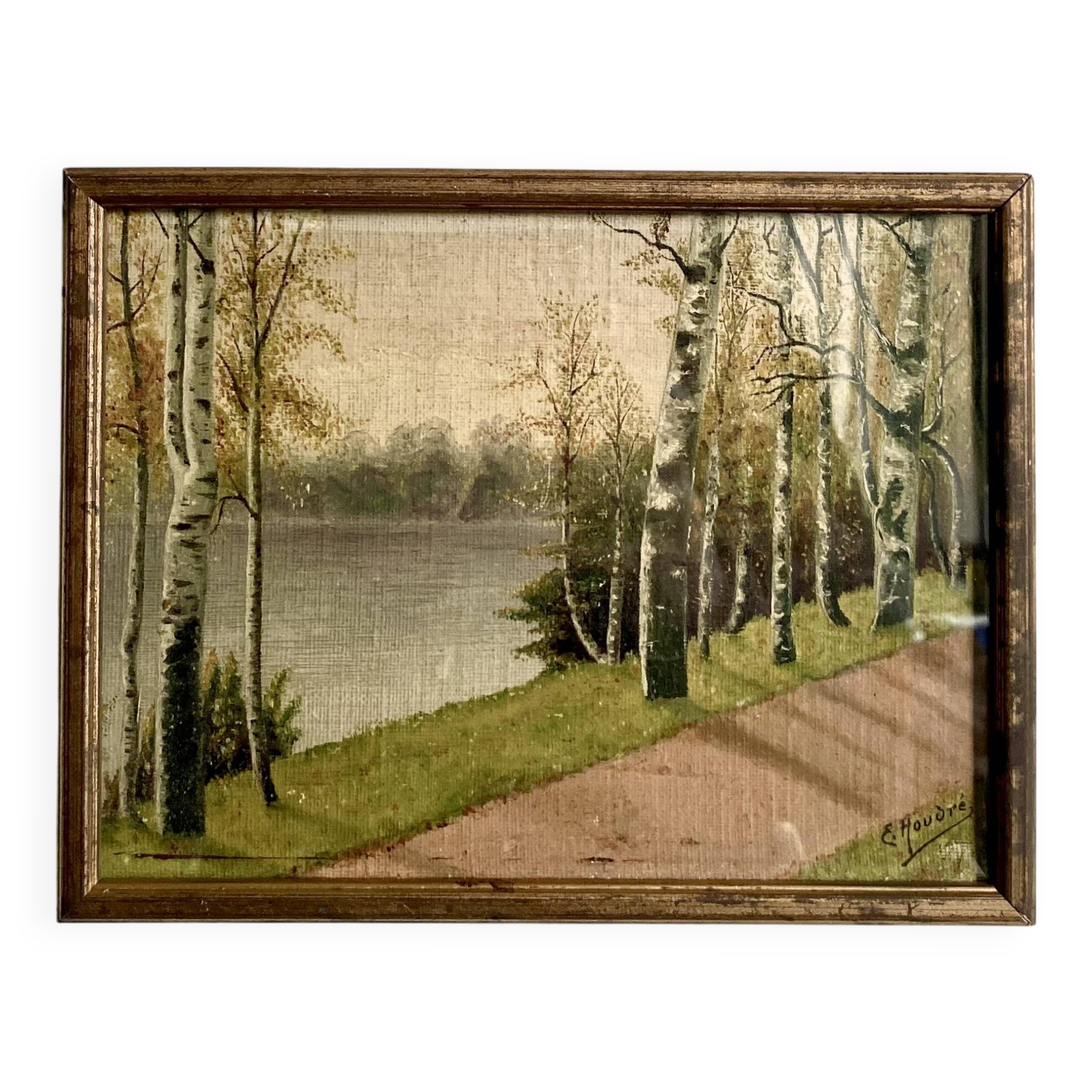 Huile sur toile sous verre