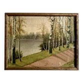 Huile sur toile sous verre