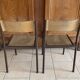 Chaises écolier vintage