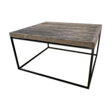 Table basse en bois brut