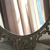 Vintage Italian brass mirror