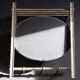 Antique Metal Train Coat Rack with Mirror French Luggage Rack