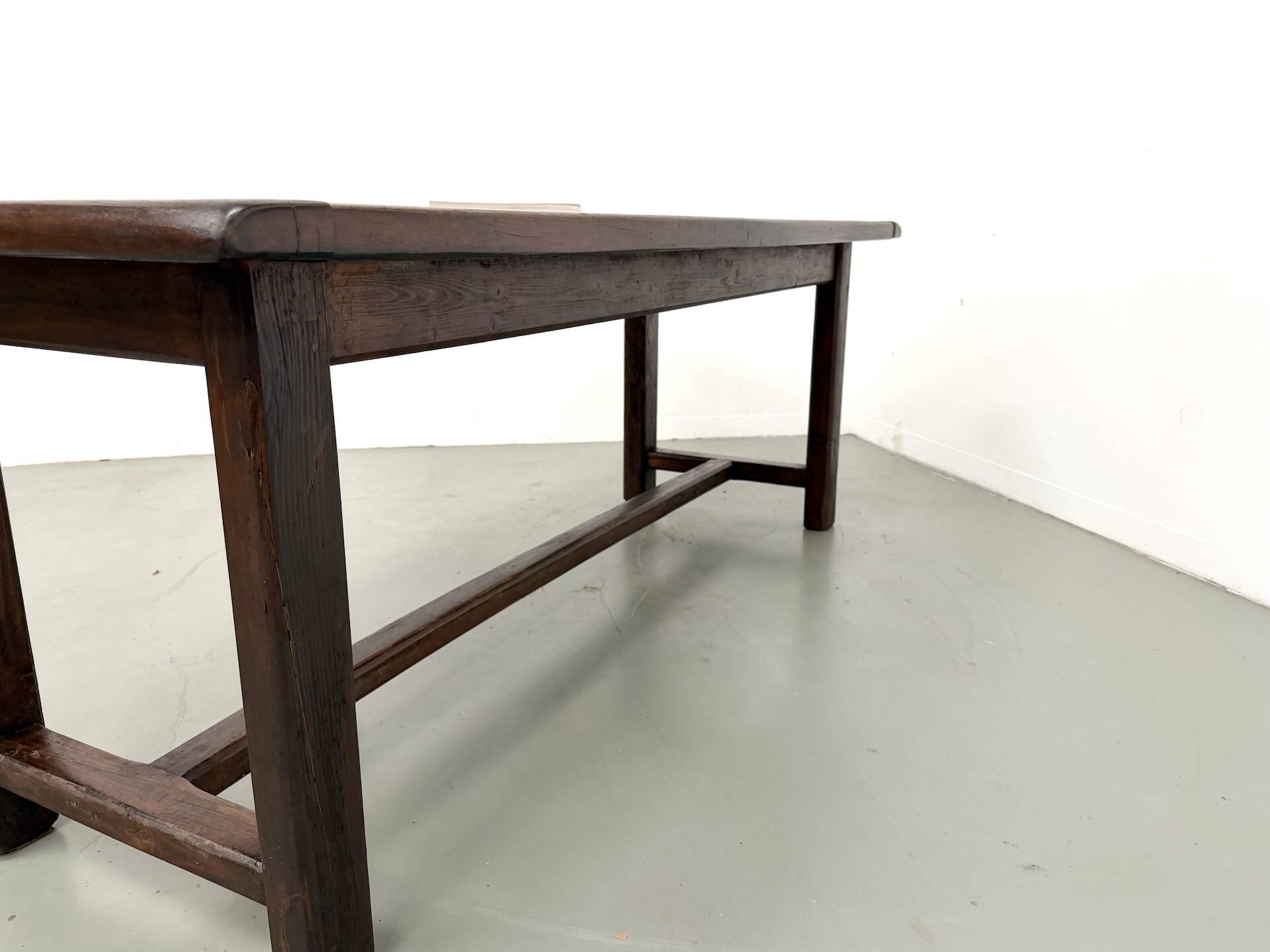 Table de ferme en chêne et pin massif, circa 1900