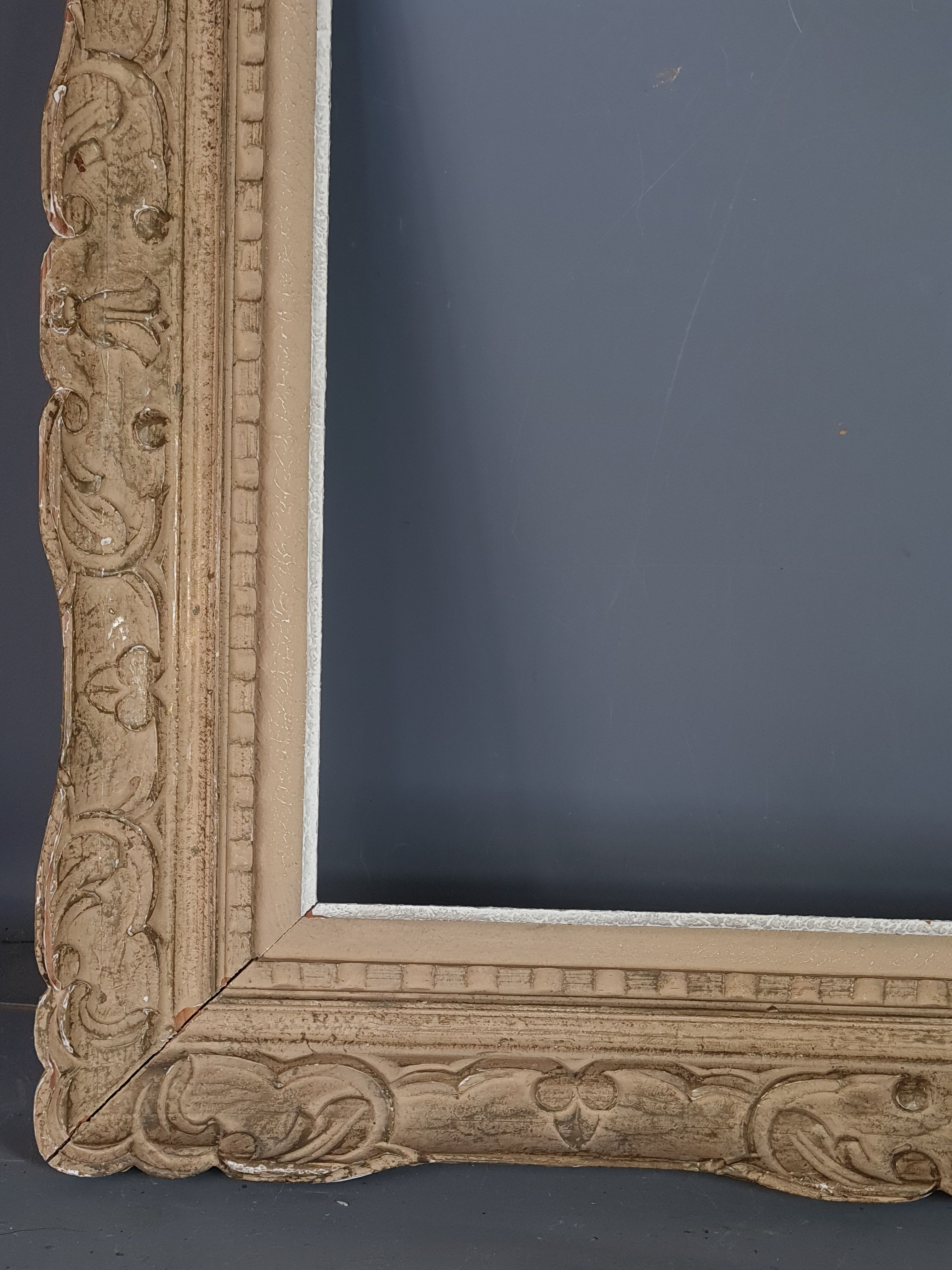 Frame Montparnasse old carved wood 74x65 foliage 55.7x46.7 cm SB
