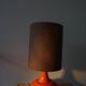 Lampe en ceramique orange années 70