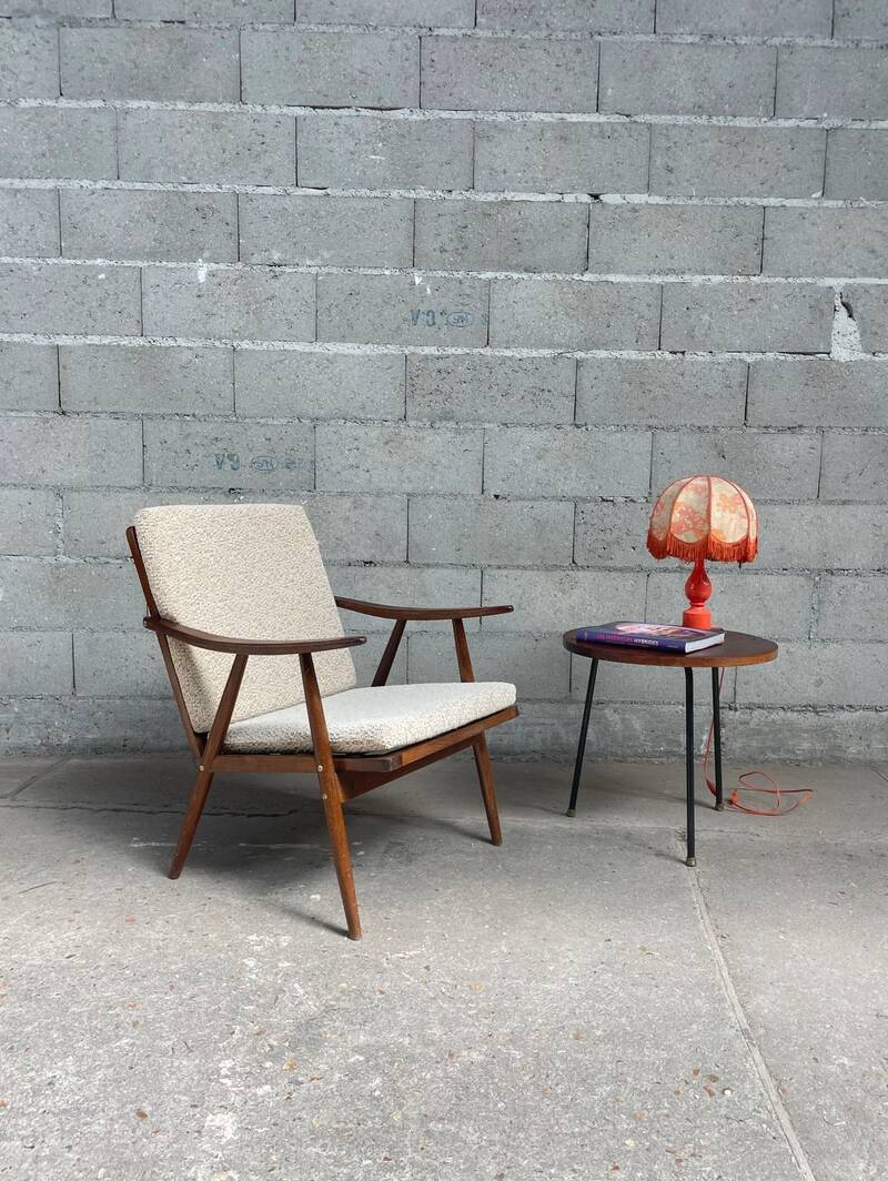 Boomerang armchair